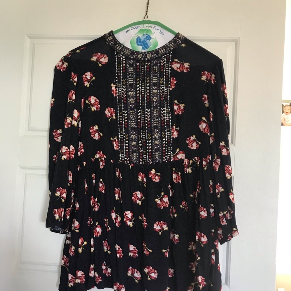 Anthropologie One September Embroidered Top - S
